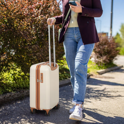 Searoute Cabin Suitcase in Cream