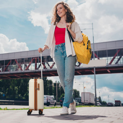 Searoute Cabin Suitcase in Cream