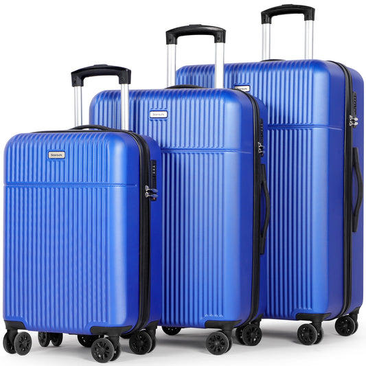 Searoute Suitcase Set in Blue