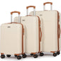 Searoute Suitcase Set in Cream